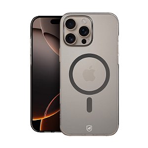 Capa para iPhone 16 Pro - Crystal Slim Magsafe - NÃO AMARELA - Titanium - Gshield