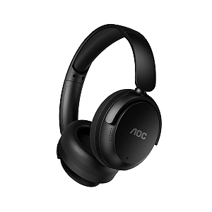 Headphone Bluetooth Wireless com Cancelamento de Ruído ANC - Preto - AOC