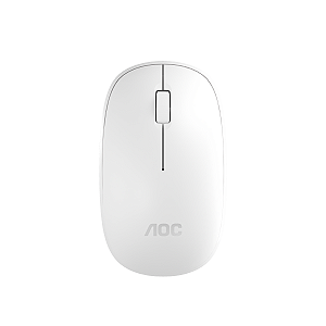 Mouse Óptico Sem Fio Wireless 2.4 Ghz 1600 DPI - Branco - AOC