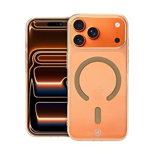 Capa para iPhoe 17 Pro Max - Crystal Slim Magsafe - NÃO AMARELA - Desert - Gshield
