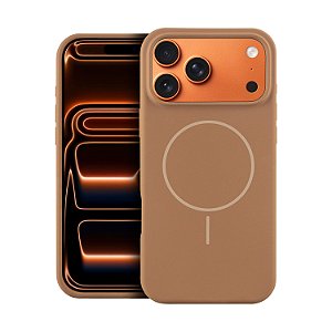 Capa para iPhone 17 Pro Max - Silicon Liquid Magsafe - Desert - Gshield