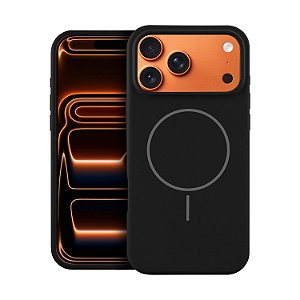 Capa para iPhone 17 Pro Max - Silicon Liquid Magsafe - Preta - Gshield