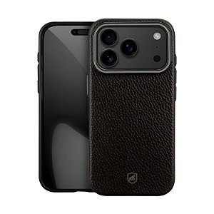 Capa para iPhone 17 Pro Max - Magsafe Tech Couro - Preta - Gshield