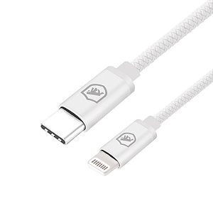 Cabo Symetric - Branco - Lightning / Tipo C - 1,5M - Gshield