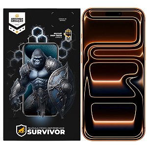 Película para iPhone 17 Pro Max - Fosca Antirreflexo com Aplicador - Survivor - Gshield