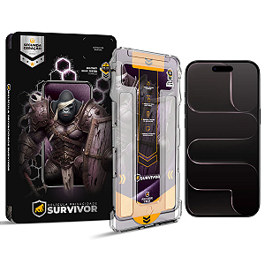Película para iPhone Air - Privacidade com Aplicador - Survivor - Gshield