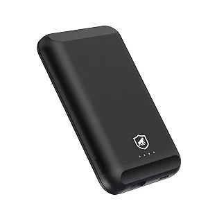 REEMBALADO - Carregador Portátil Nano Snap Wireless 5.000 mAh - Preto - Gshield