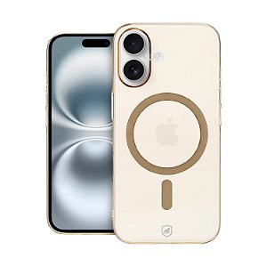 Capa para iPhone 16 - Crystal Slim Magsafe - NÃO AMARELA - Desert - Gshield