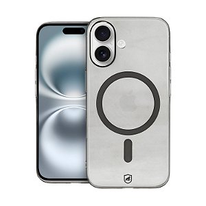 Capa para iPhone 16 - Crystal Slim Magsafe - NÃO AMARELA - Titanium - Gshield