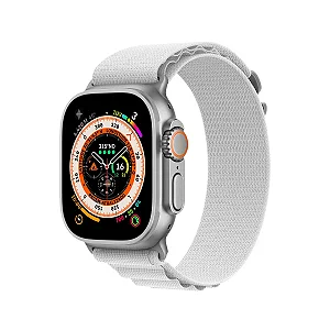 Pulseira Alpina Loop para Apple Watch 42 / 44 / 45 / 49 MM - Branca - Gshield
