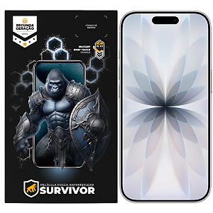 Película para iPhone 17 - Fosca Antirreflexo com Aplicador - Survivor - Gshield