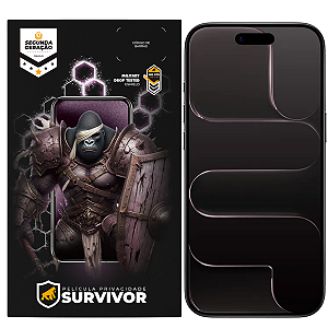 Película para iPhone 17 - Privacidade com Aplicador - Survivor - Gshield