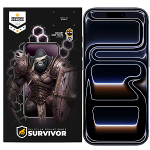 Película para iPhone 17 Pro - Privacidade com Aplicador - Survivor - Gshield