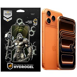 Kit Película Hydrogel HD Frontal + Traseira para iPhone 17 Pro - Proteção Completa - Gshield