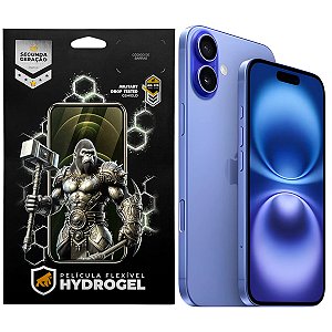Kit Película Hydrogel HD Frontal + Traseira para iPhone 16 Plus - Proteção Completa - Gshield