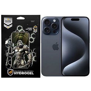 Kit Película Frontal + Traseira para iPhone 15 Pro - Proteção Completa - Gshield
