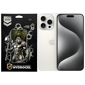 Kit Película Frontal + Traseira para iPhone 15 Pro Max - Proteção Completa - Gshield