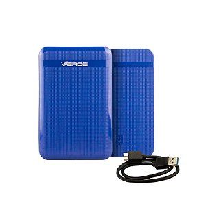 Case Gaveta para HD Externo - Azul - Verde