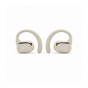 Fone Auricular Open-Ear Clip Earbuds Bluetooth 5.4 Sem fio com Alcance até 10 metros + Case Compacta com Alça - Branco - AOC