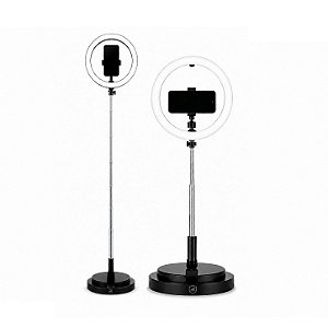 Ring Light LED Portátil com 3 tons de iluminação Tripé Ajustável 1,66m USB-C - Armor - Gshield