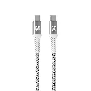 Cabo Nylon Kevlar Tipo C / Tipo C - 1,5M - Branco - Gshield