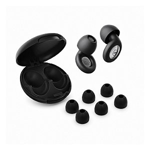 Tampão de Ouvido Earplugs Shield Calm para Proteção Auricular com Tubo de Filtro Acústico e Redução de Ruído - Preto - Gshield