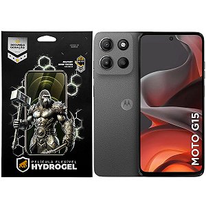 Kit Película Frontal + Traseira para Motorola Moto G15 - Proteção Completa - Gshield