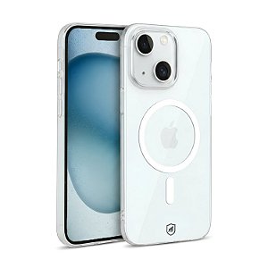 Capa para iPhone 15 Plus - Crystal Slim Magsafe - NÃO AMARELA - Transparente - Gshield
