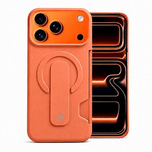 Capa para iPhone 17 Pro Max - Card Ring - Laranja - Gshield
