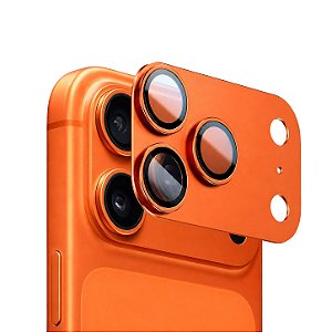 Protetor de Lente para iPhone 17 Pro Max - Survivor - Laranja com molde aplicador - Gshield
