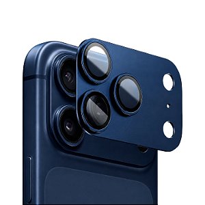 Protetor de Lente para iPhone 17 Pro - Survivor - Azul com molde aplicador - Gshield