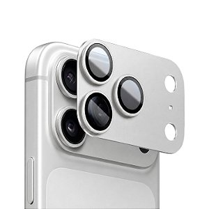 Protetor de Lente para iPhone 17 Pro Max - Survivor - Prata com molde aplicador - Gshield