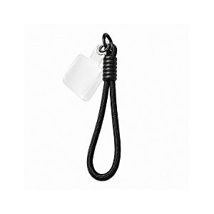Cordão Stronger Alça de Pulso Universal 18cm em Nylon para Celular com Regulador Ajustável - Preto - Gshield