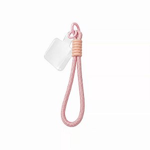 Cordão Stronger Alça de Pulso Universal 18cm em Nylon para Celular com Regulador Ajustável - Rosa - Gshield