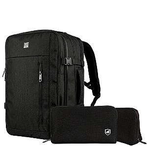Kit Mochila Mala de Mão 38L Survivor + Necessaire Organizadora Discovery - Gshield