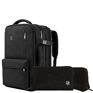 Kit Mochila Bolsa de Viagem 33L Symetric + Necessaire Organizadora Discovery - Gshield