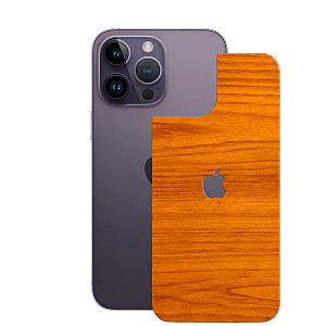 Película para iPhone 14 Pro - Traseira Efeito Madeira Clara - Gshield