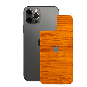 Película para iPhone 12 Pro - Traseira Efeito Madeira Clara - Gshield