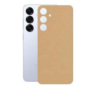 Película para Samsung Galaxy S25 Plus - Traseira Efeito Couro Bege - Gshield