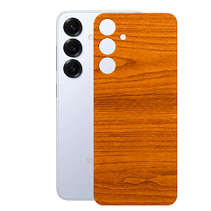 Película para Samsung Galaxy S25 Plus - Traseira Efeito Madeira Clara - Gshield