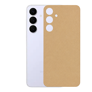 Película para Galaxy S25 FE - Traseira Efeito Couro Bege - Gshield