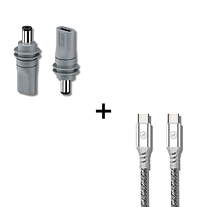 Kit Adaptador USB-C para Starlink Conector 5.5mm + Cabo Dual Tech Tipo C / USB-C - Gshield