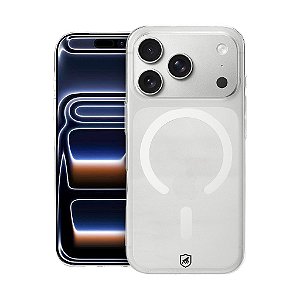 Capa para iPhone 18 Pro - Crystal Slim Magsafe - NÃO AMARELA - Transparente - Gshield