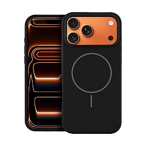 Capa para iPhone 18 Pro Max - Silicon Liquid Magsafe - Preta - Gshield