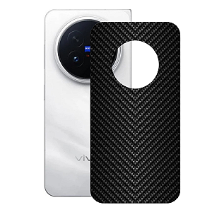 Película para Vivo X Fold 6 - Traseira de Fibra de Carbono Preta - Gshield