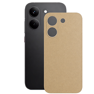 Película para Xiaomi Poco X8 - Traseira Efeito Couro Bege - Gshield