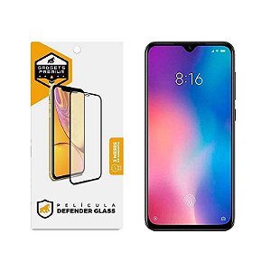 Película para Xiaomi Mi 9 - Defender Glass Preta - Gshield