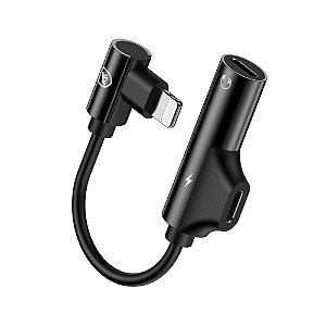 Adaptador Lightning Dinamic com Entrada para Carregamento - Preto - Gshield