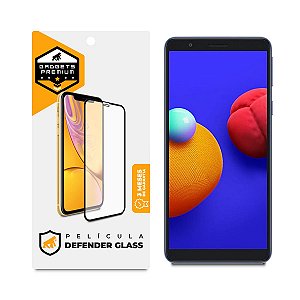 Película para Samsung Galaxy A01 Core e M01 Core - Defender Glass Preta - Gshield