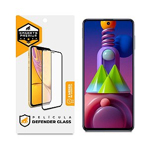 Película para Samsung Galaxy M51 - Defender Glass Preta - Gshield